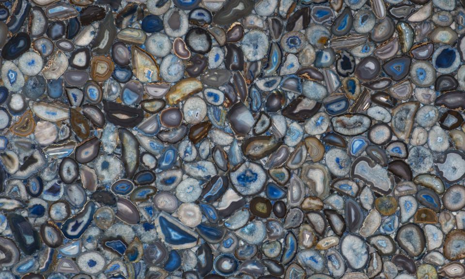 Blue Agathe Polished